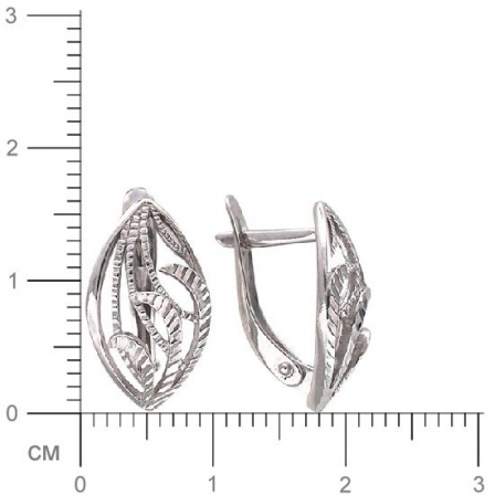 Серьги из серебра (арт. 827614)