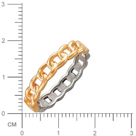 Кольцо из комбинированного золота (арт. 830069)