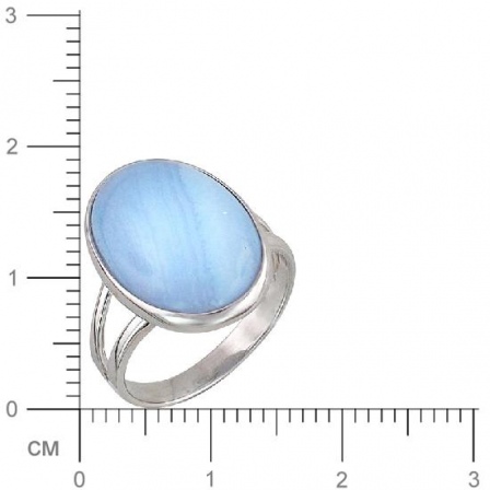 Кольцо с хризопразом из серебра (арт. 830749)