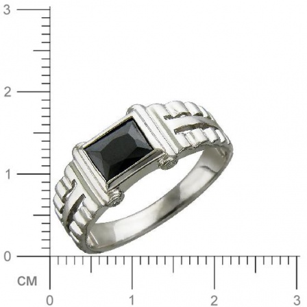 Кольцо с фианитом из серебра (арт. 830810)