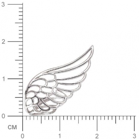 Кольцо Крыло из серебра (арт. 831348)