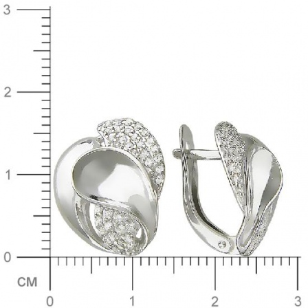 Серьги из серебра (арт. 832606)