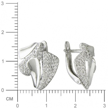 Серьги из серебра (арт. 832607)
