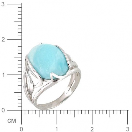 Кольцо с бирюзой из серебра (арт. 832857)