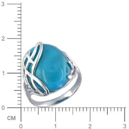 Кольцо с бирюзой из серебра (арт. 832871)