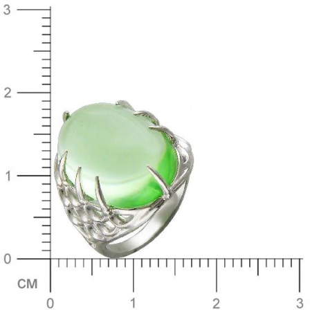 Кольцо с празиолитом из серебра (арт. 834863)