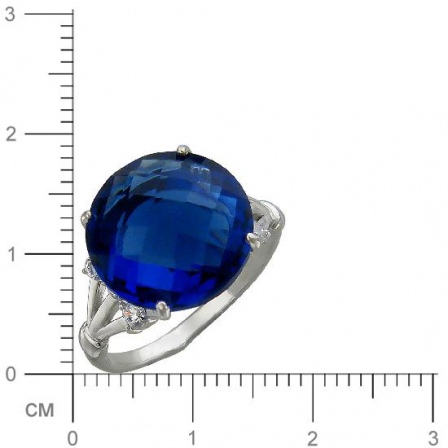 Кольцо с топазом из серебра (арт. 835085)