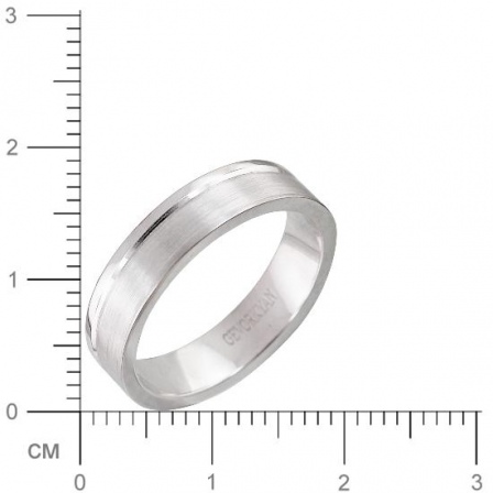 Обручальное кольцо из белого золота (арт. 836476)