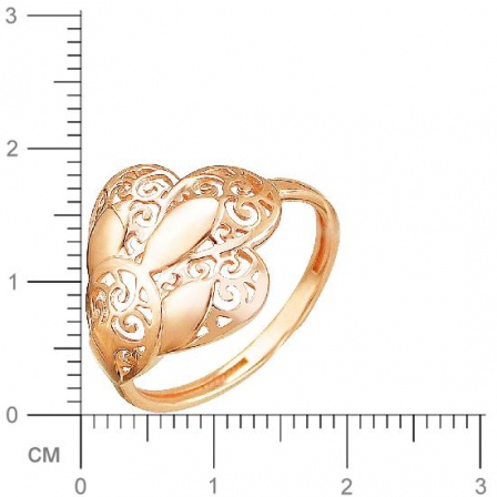 Кольцо из красного золота (арт. 837380)
