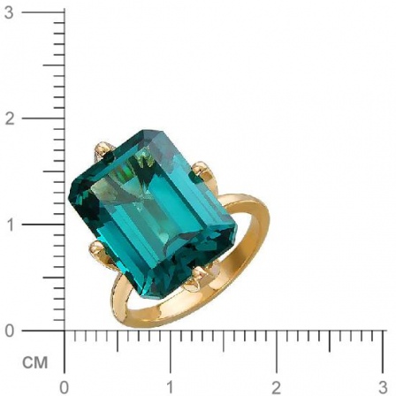 Кольцо с 1 турмалином из красного золота (арт. 840023)