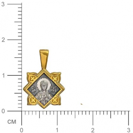 Крестик из чернёного серебра (арт. 842740)
