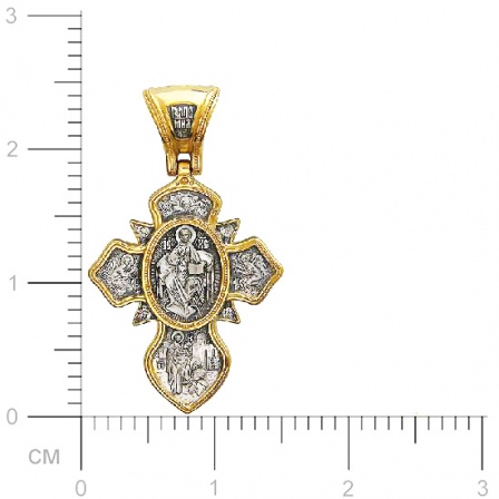 Крестик из чернёного серебра (арт. 842748)