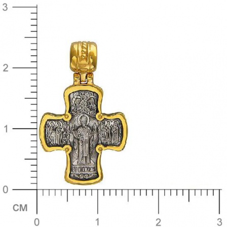 Крестик из чернёного серебра (арт. 842749)