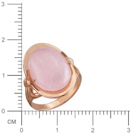 Кольцо с кварцами из серебра с позолотой (арт. 844321)