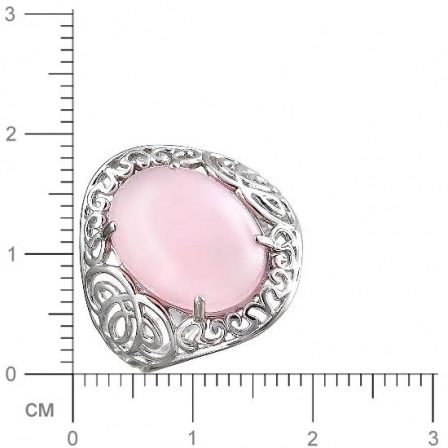 Кольцо с кварцами из серебра (арт. 844442)