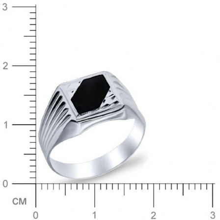 Кольцо с фианитами из серебра (арт. 904356)