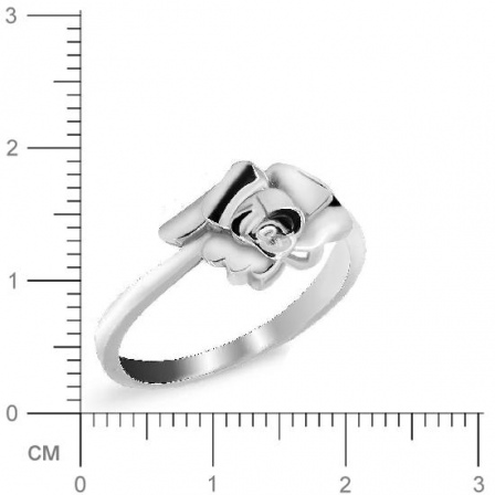 Кольцо Цветок из серебра (арт. 904471)