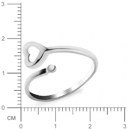 Кольцо Сердце из серебра (арт. 904494)