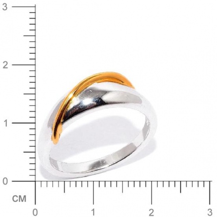 Кольцо из серебра с позолотой (арт. 905678)