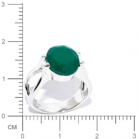 Кольцо с агатами из серебра (арт. 905758)