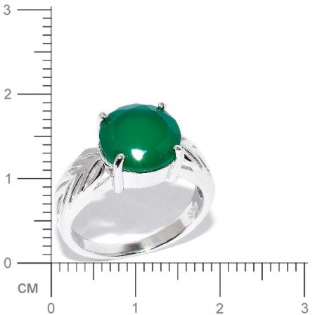 Кольцо с агатами из серебра (арт. 906069)