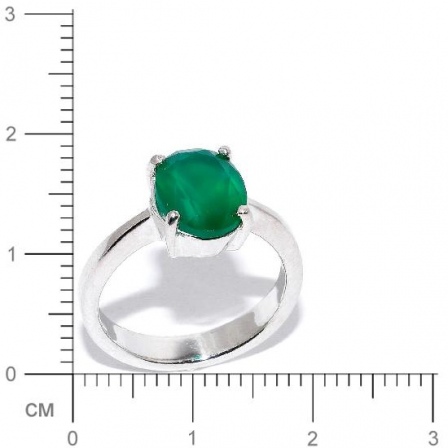 Кольцо с агатами из серебра (арт. 906110)