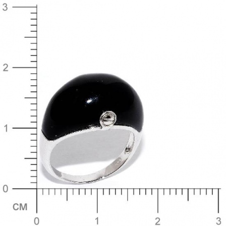 Кольцо с ониксами из серебра (арт. 906199)