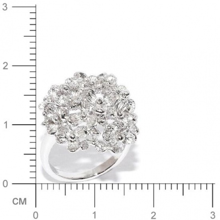 Кольцо Цветы из серебра (арт. 906259)