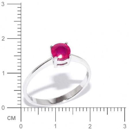 Кольцо с рубинами из серебра (арт. 906799)