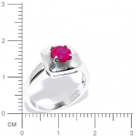 Кольцо с рубинами из серебра (арт. 906805)