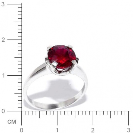 Кольцо с рубинами из серебра (арт. 906826)