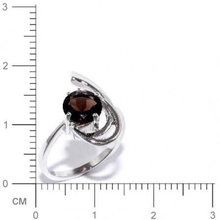 Кольцо с раухтопазами из серебра (арт. 907421)