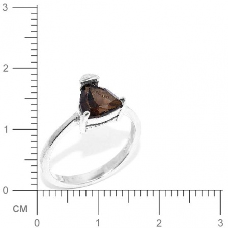 Кольцо с раухтопазами из серебра (арт. 907836)