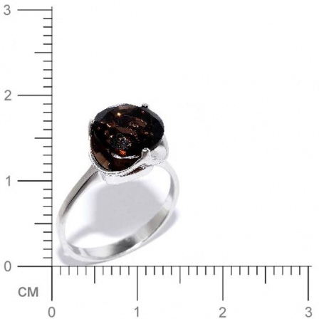 Кольцо с раухтопазами из серебра (арт. 907919)