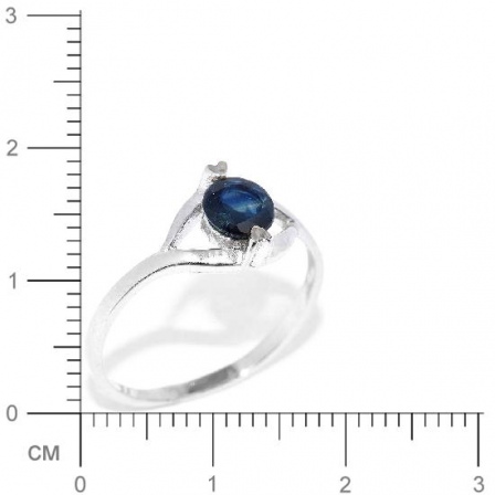 Кольцо с сапфирами из серебра (арт. 908001)