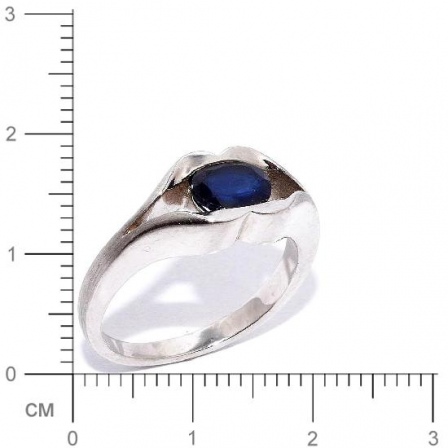 Кольцо с сапфирами из серебра (арт. 908302)