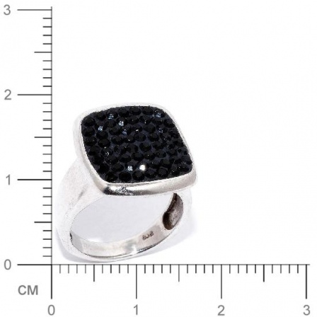 Кольцо с кристаллами swarovski из серебра (арт. 908548)