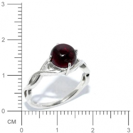 Кольцо с гранатами из серебра (арт. 909697)