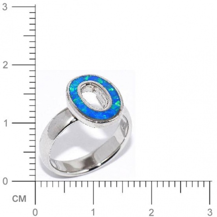 Кольцо с опалами из серебра (арт. 910179)
