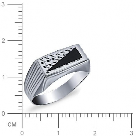 Кольцо с фианитами из серебра (арт. 912663)
