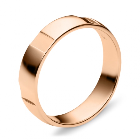 Обручальное кольцо из красного золота  (арт. 351692)