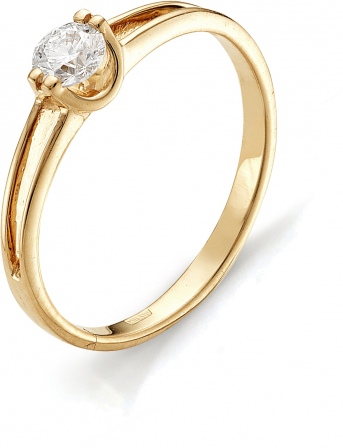 Кольцо с бриллиантом из красного золота (арт. 811138)