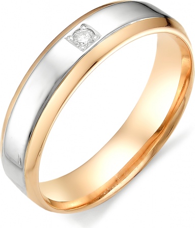 Кольцо с бриллиантом из красного золота (арт. 815064)
