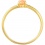 Кольцо с кораллом и фианитами из жёлтого золота