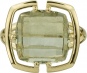Кольцо с 1 аметистом из жёлтого золота