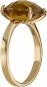 Кольцо с 1 цитрином из красного золота