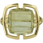 Кольцо с 1 аметистом из красного золота