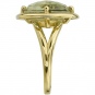 Кольцо с 1 аметистом из красного золота