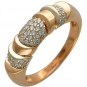 Кольцо с 60 бриллиантами из комбинированного золота 