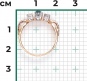 Кольцо с сапфиром и бриллиантами из комбинированного золота